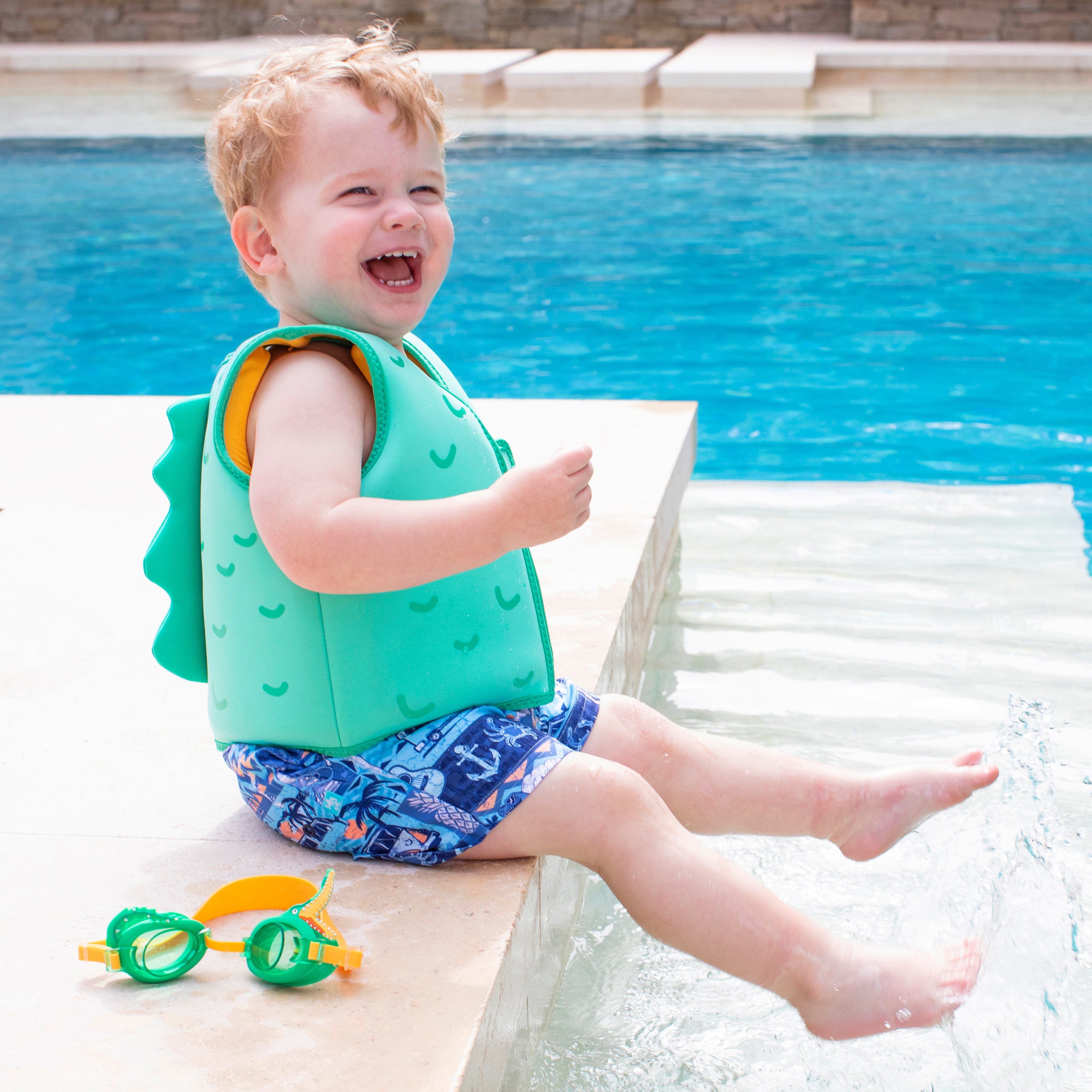 Kids Swim Vest 2-3 - Fang the Croc
