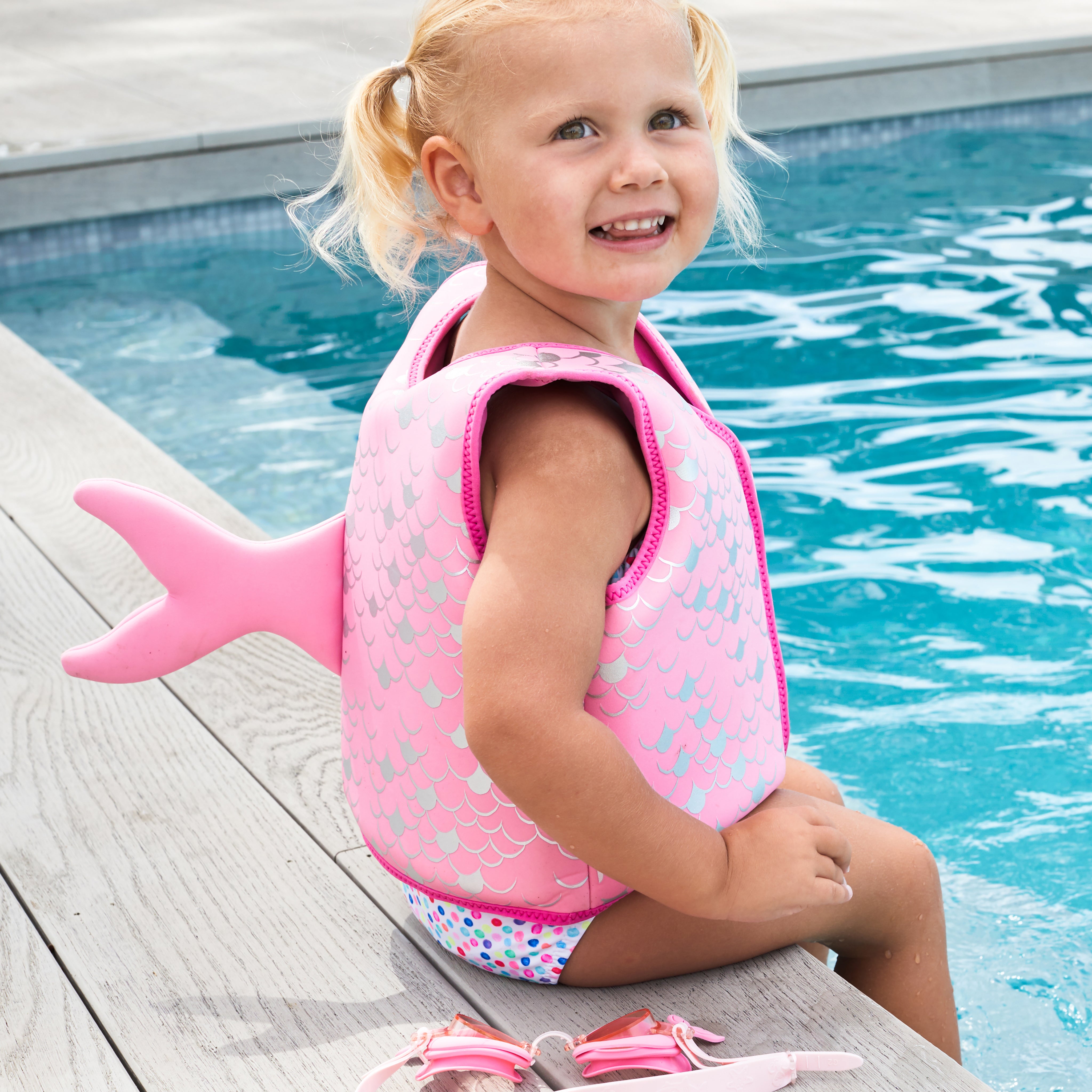 Kids Swim Vest 2-3 - Pearl the Mermaid