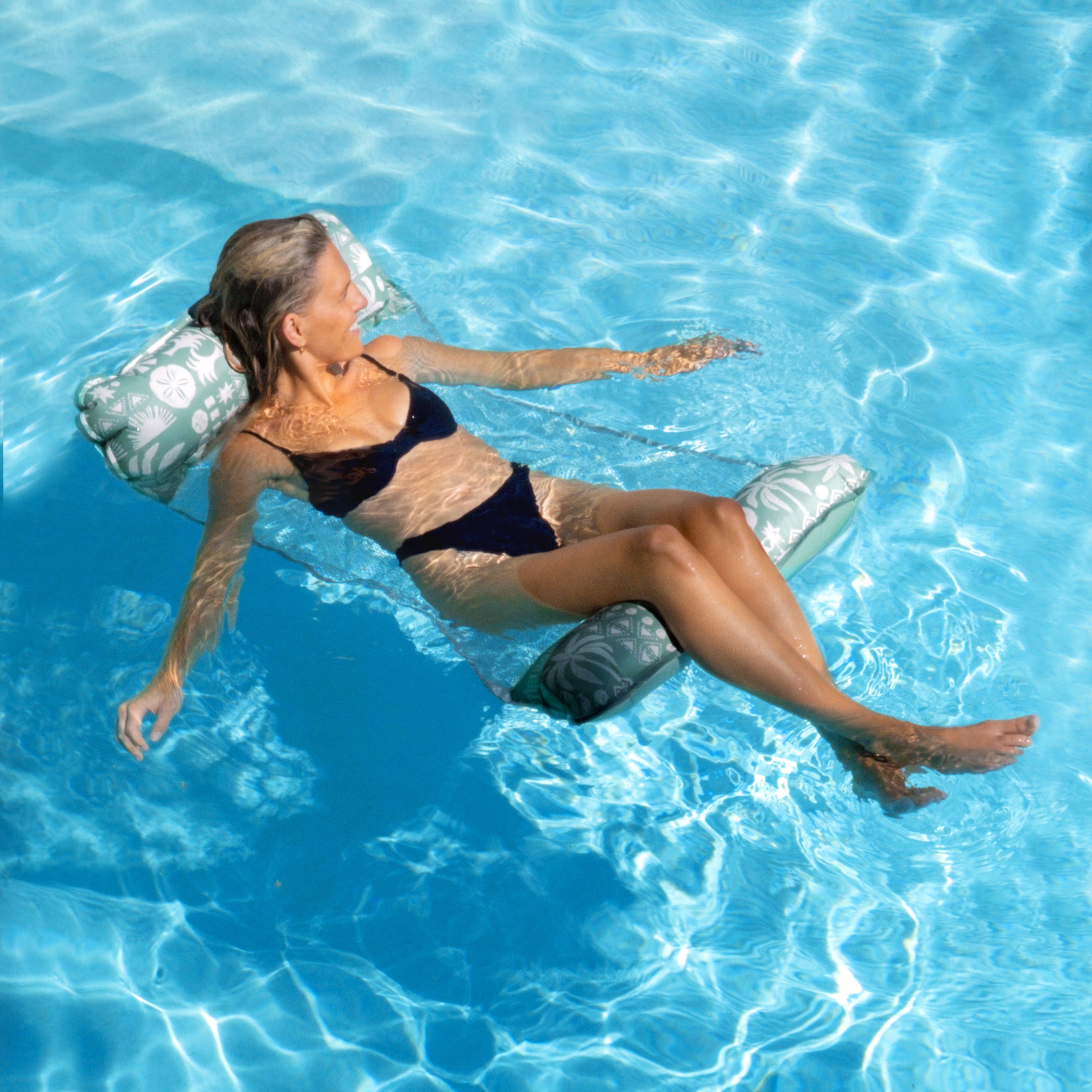 Deluxe Floating Hammock - Tropical Paradise