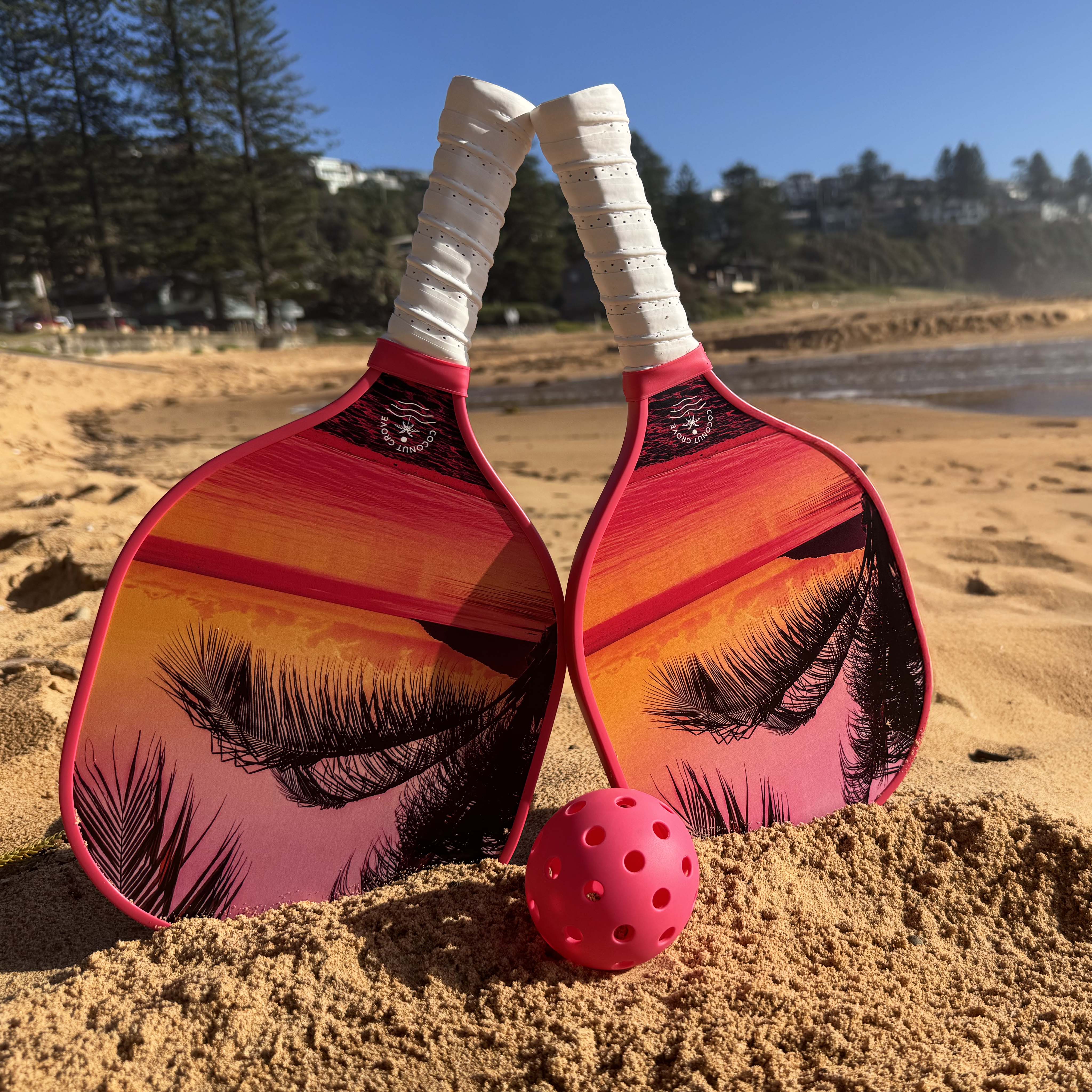 Pickleball Set - Electric Sunset