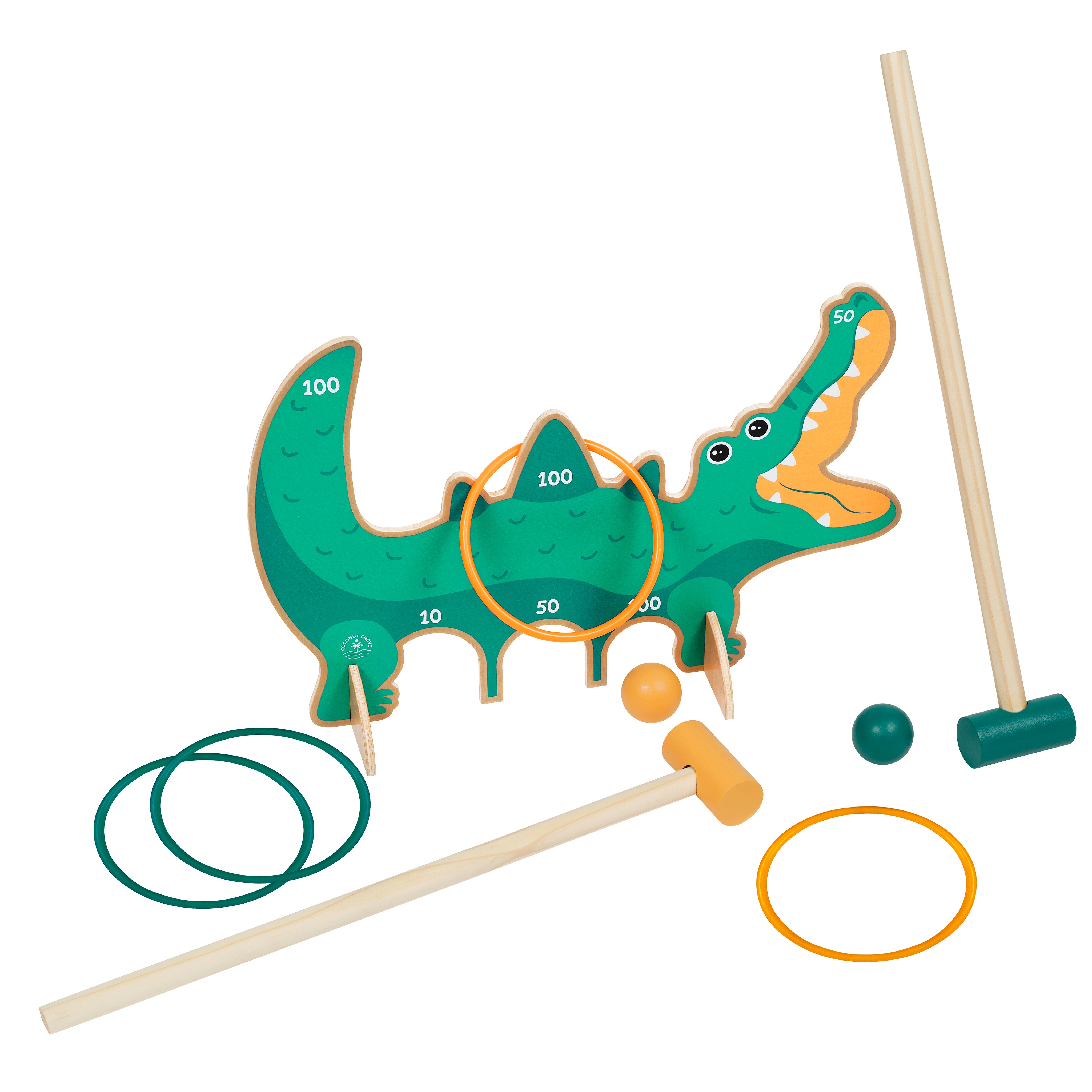 Kids Ring Toss & Croquet - Fang the Croc