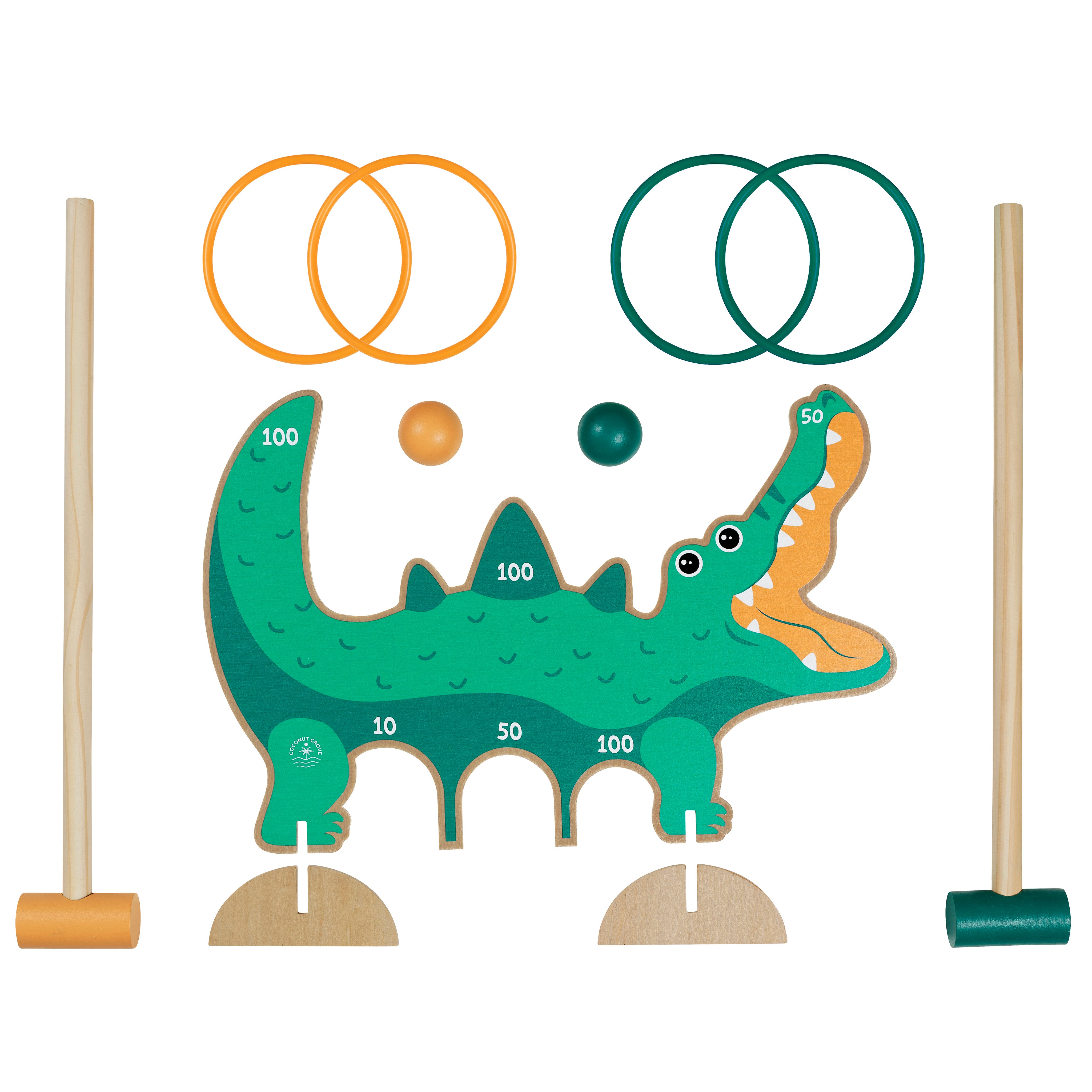 Kids Ring Toss & Croquet - Fang the Croc
