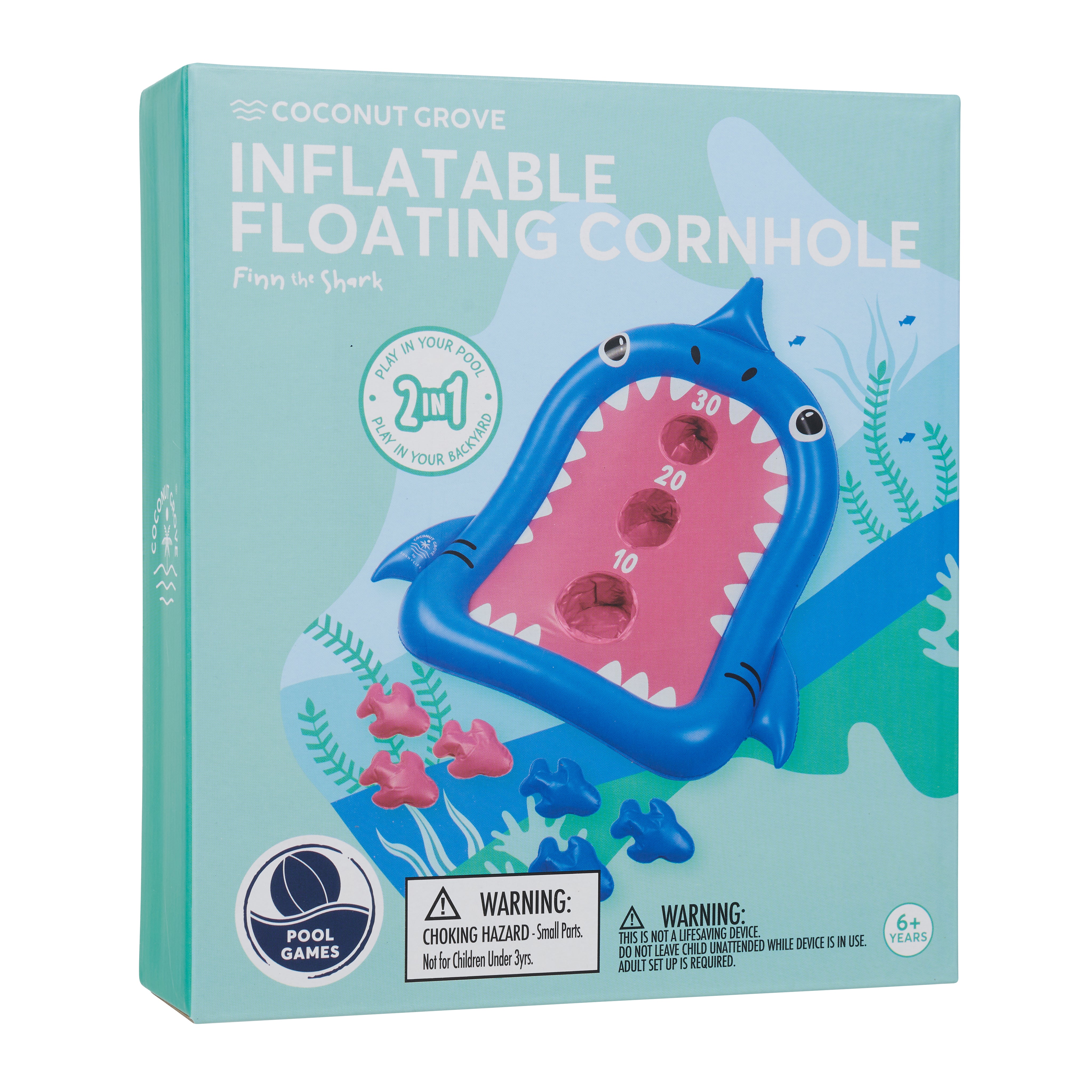 Inflatable Cornhole - Finn the Shark