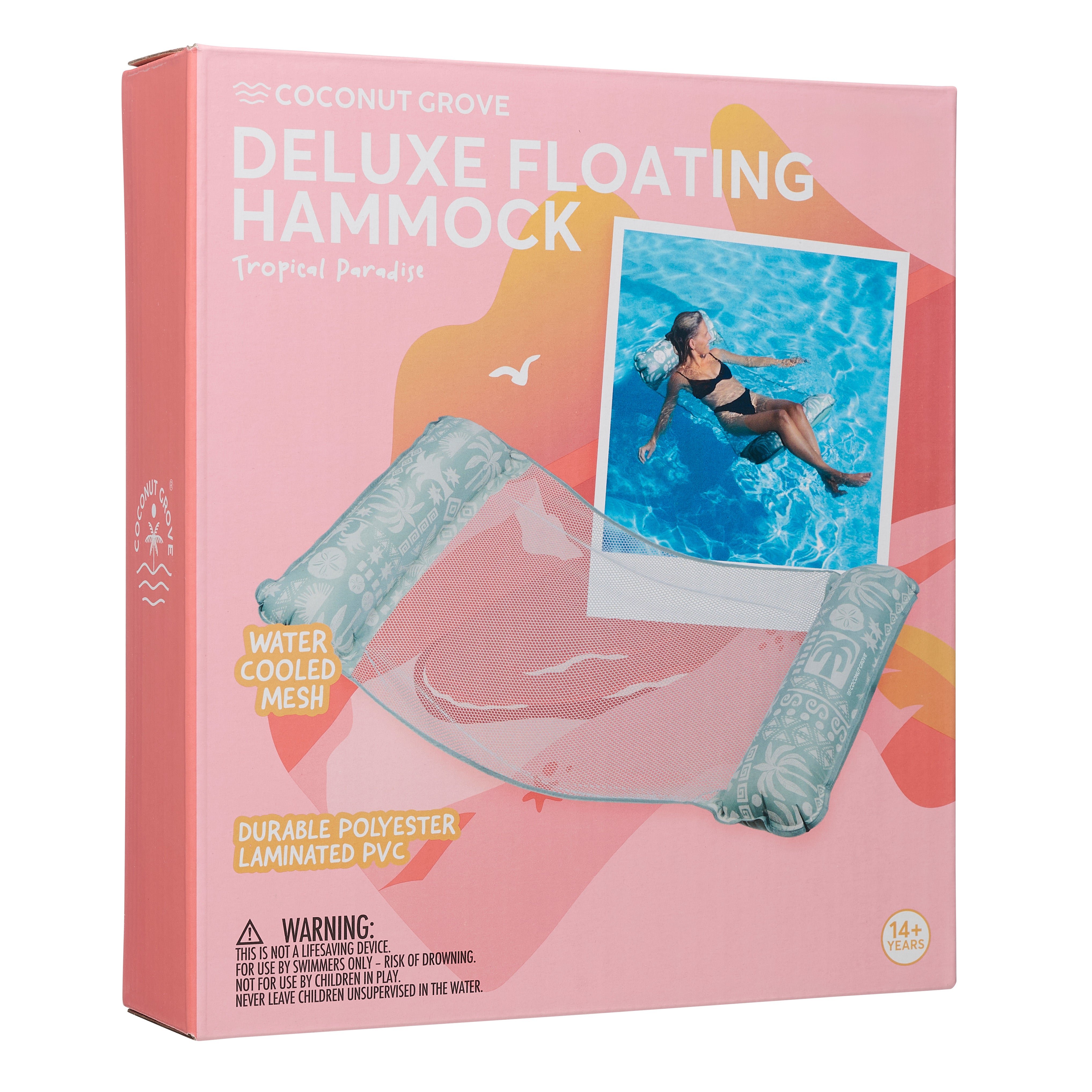Deluxe Floating Hammock - Tropical Paradise