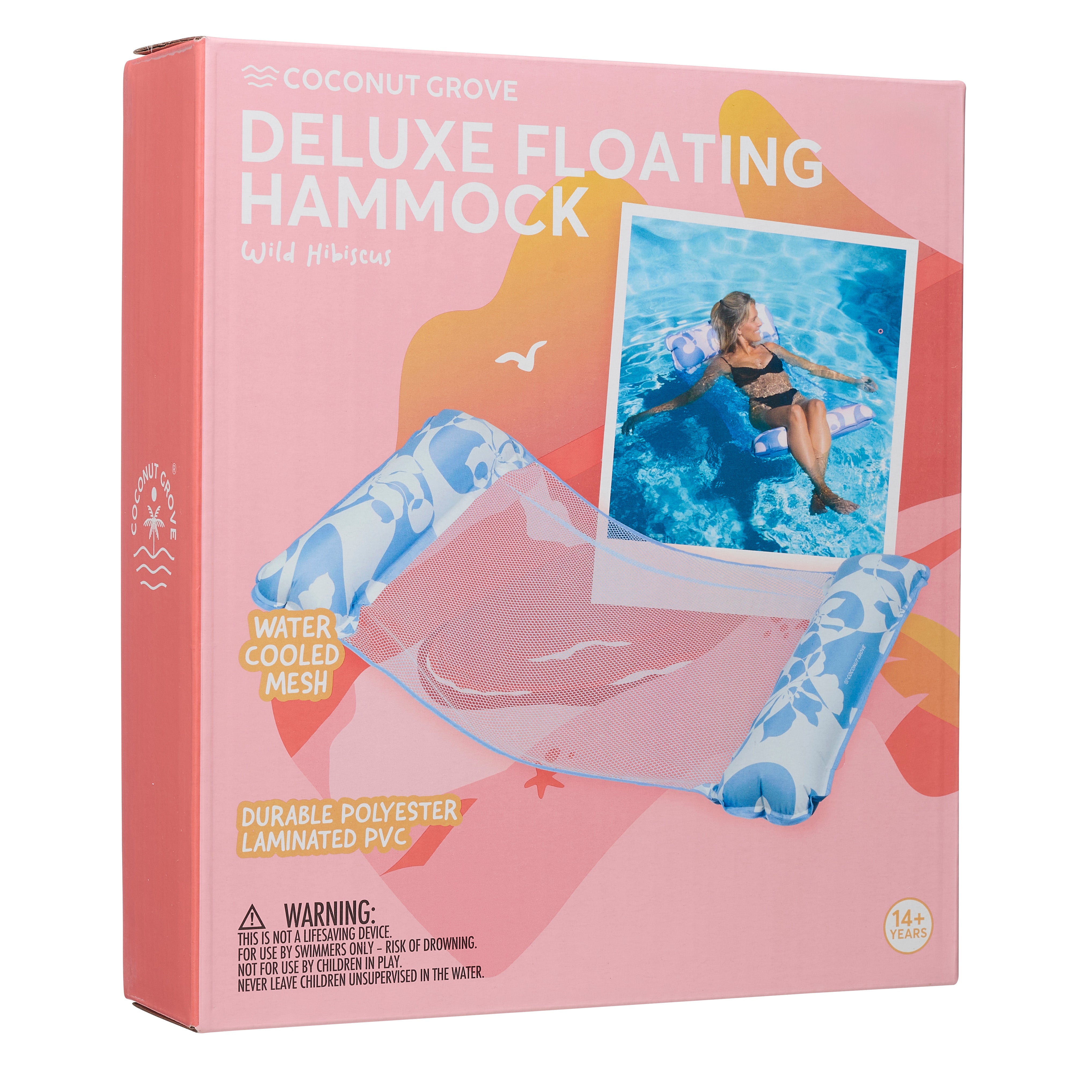 Deluxe Floating Hammock - Wild Hibiscus