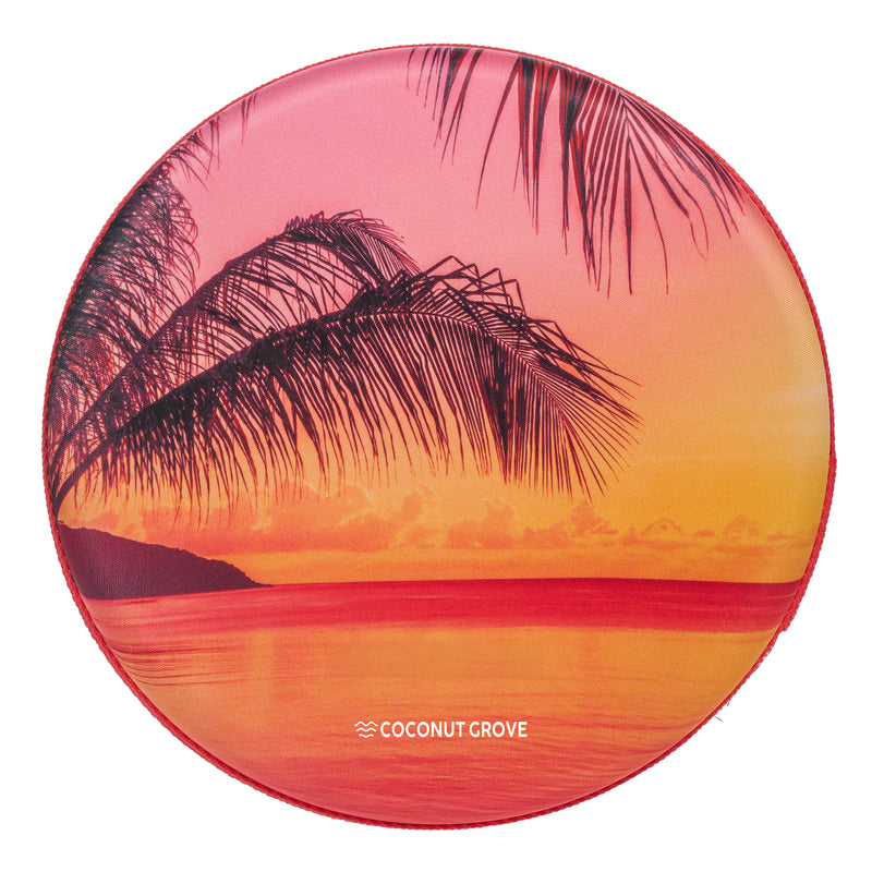 Flying Aqua Disc - Electric Sunset